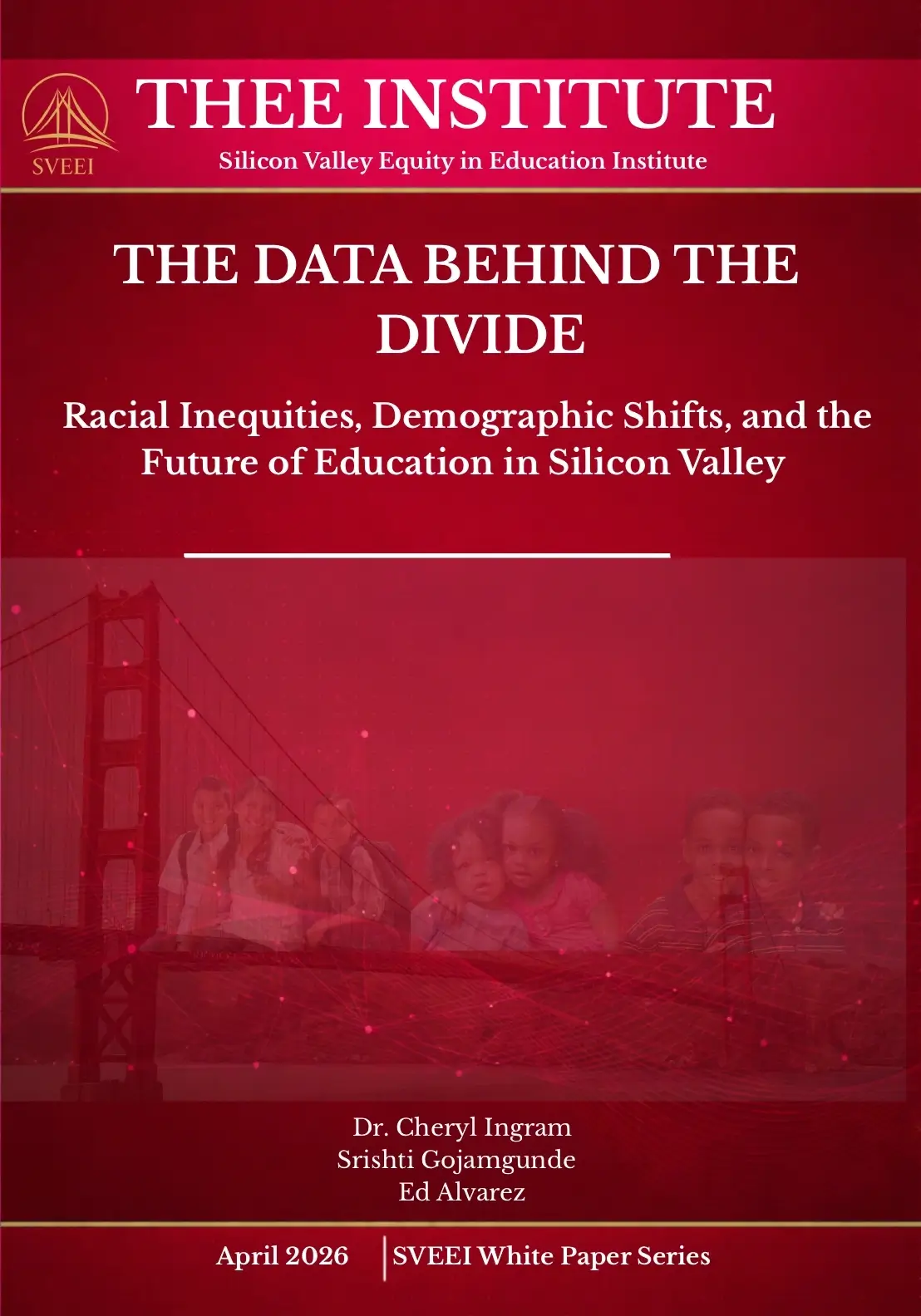 Educational report cover on Silicon Valley inequities.
